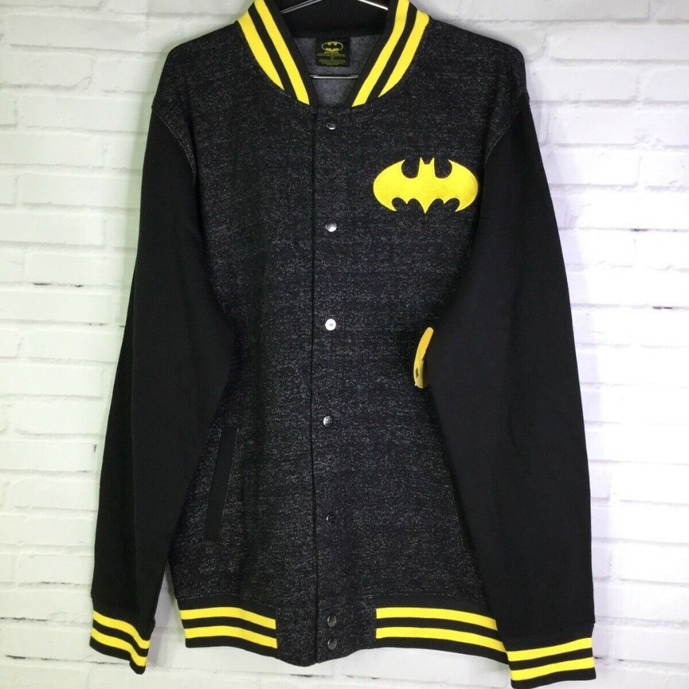 DC Comics Batman Lightweight Varsity Jacket Size M